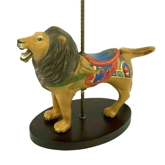 The Franklin Mint Treasury Of Carousel Art Lion Figurine By William Manns 1988 - Picture 2 of 8